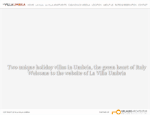 Tablet Screenshot of lavillaumbria.com